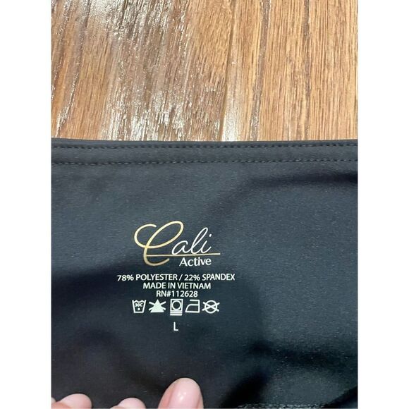Cali active black moto cropped leggings size large - Picture 6 of 10